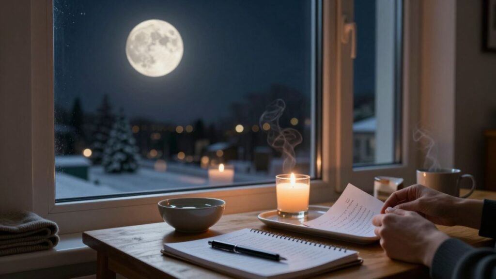 moon loght and window