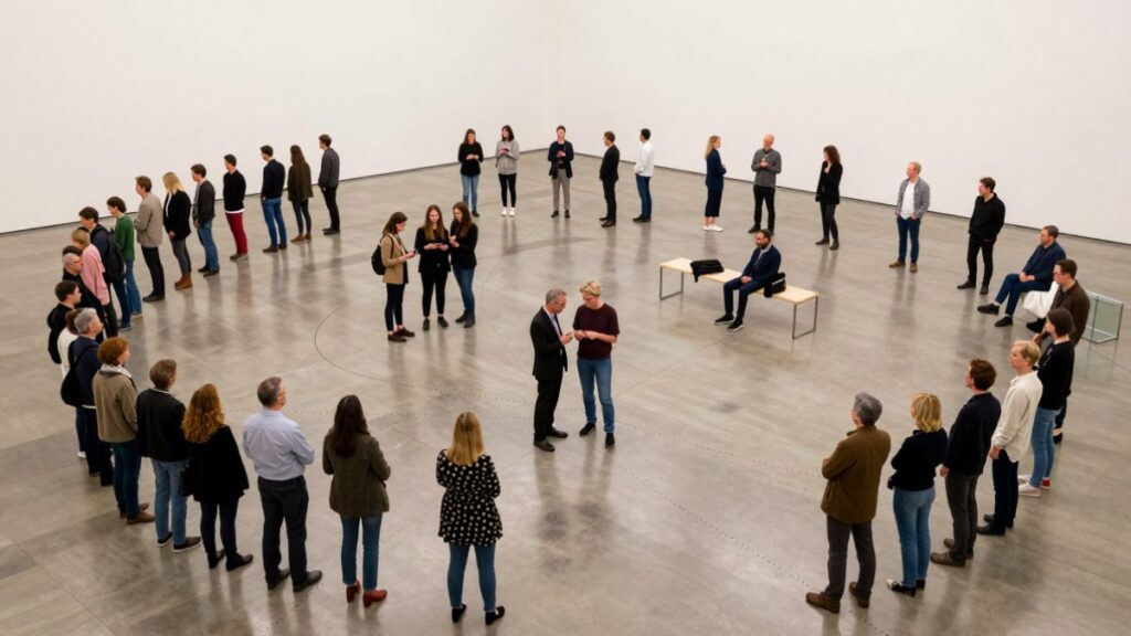 people in the circle